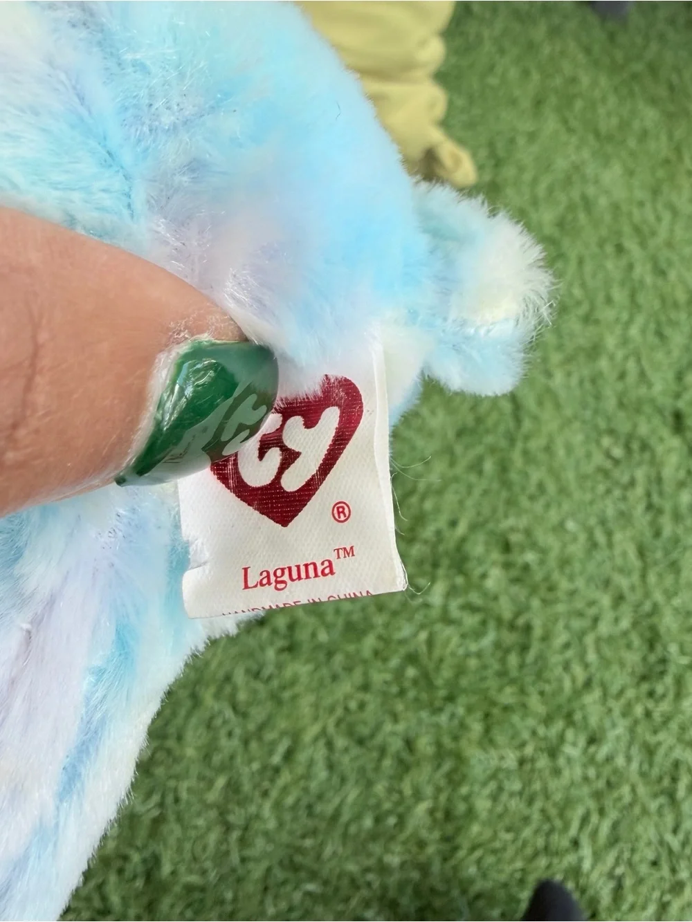 TY Beanie Babies Laguna Blue Pastel Bear 2007 Retired With Tags